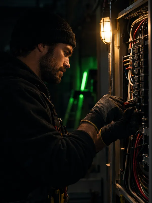 Electricians at work in South Florida
